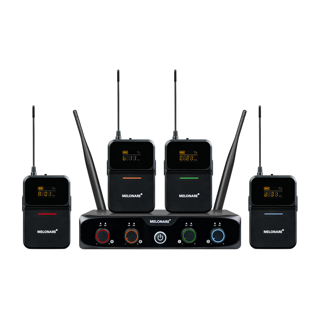 MWM-41-4B | 4-Channel UHF Digital Wireless Microphone System