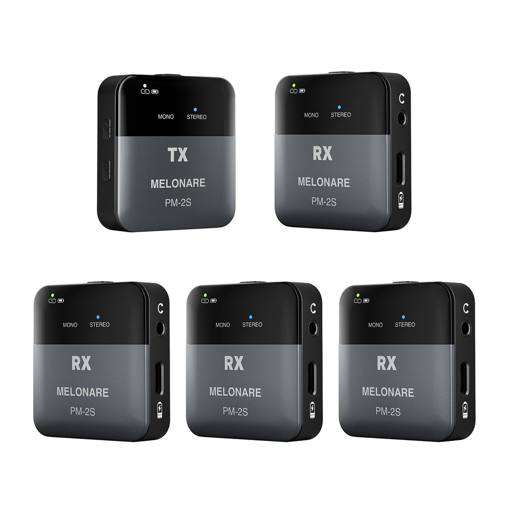 PM-2S-4R | Portable Stereo Wireless in Ear Monitor System w/ 4 Receivers