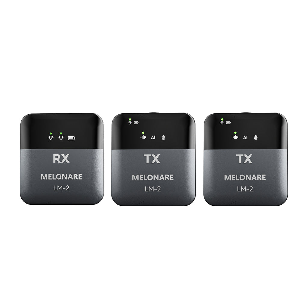 LM-2 | Portable Wireless Lavalier Microphone w/ AI Noise Reduction