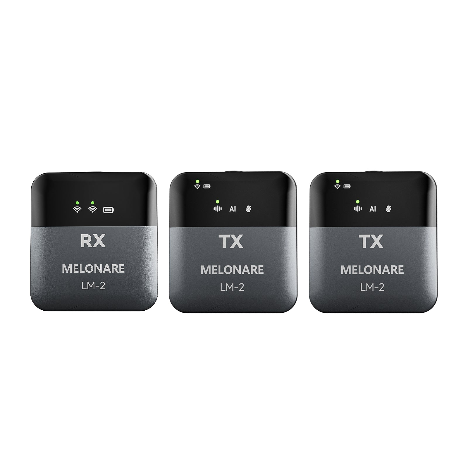 LM-2 | Portable Wireless Lavalier Microphone w/ AI Noise Reduction