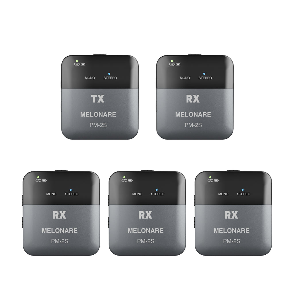 PM-2S-4R | Portable Stereo Wireless in Ear Monitor System w/ 4 Receivers