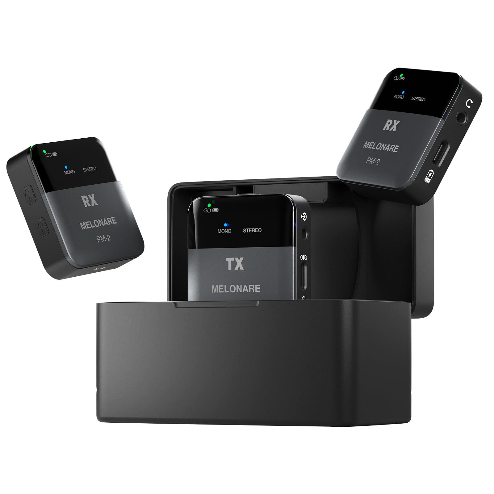 PM-2 | Portable Stereo Wireless in Ear Monitor System w/Charging Case