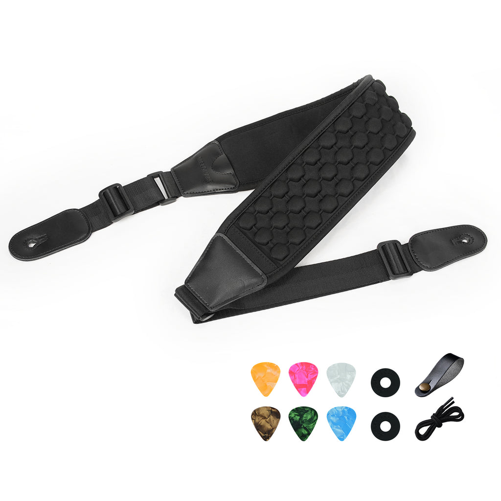 GA-SA2 | 3.7" Padded Neoprene Bass Guitar Strap (47.5–57.5")