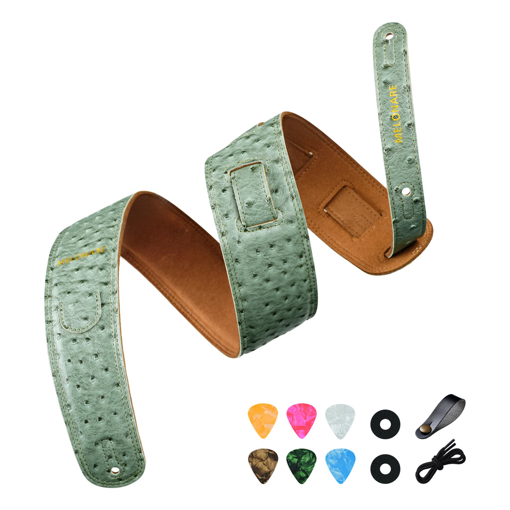 GA-SA1 | 2.5" Adjustable Leather Guitar Strap (51.5–60.5")