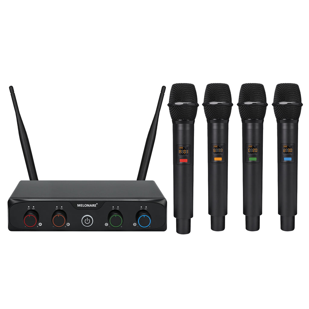 MWM-41-4H | 4-Channel UHF Digital Wireless Microphone System