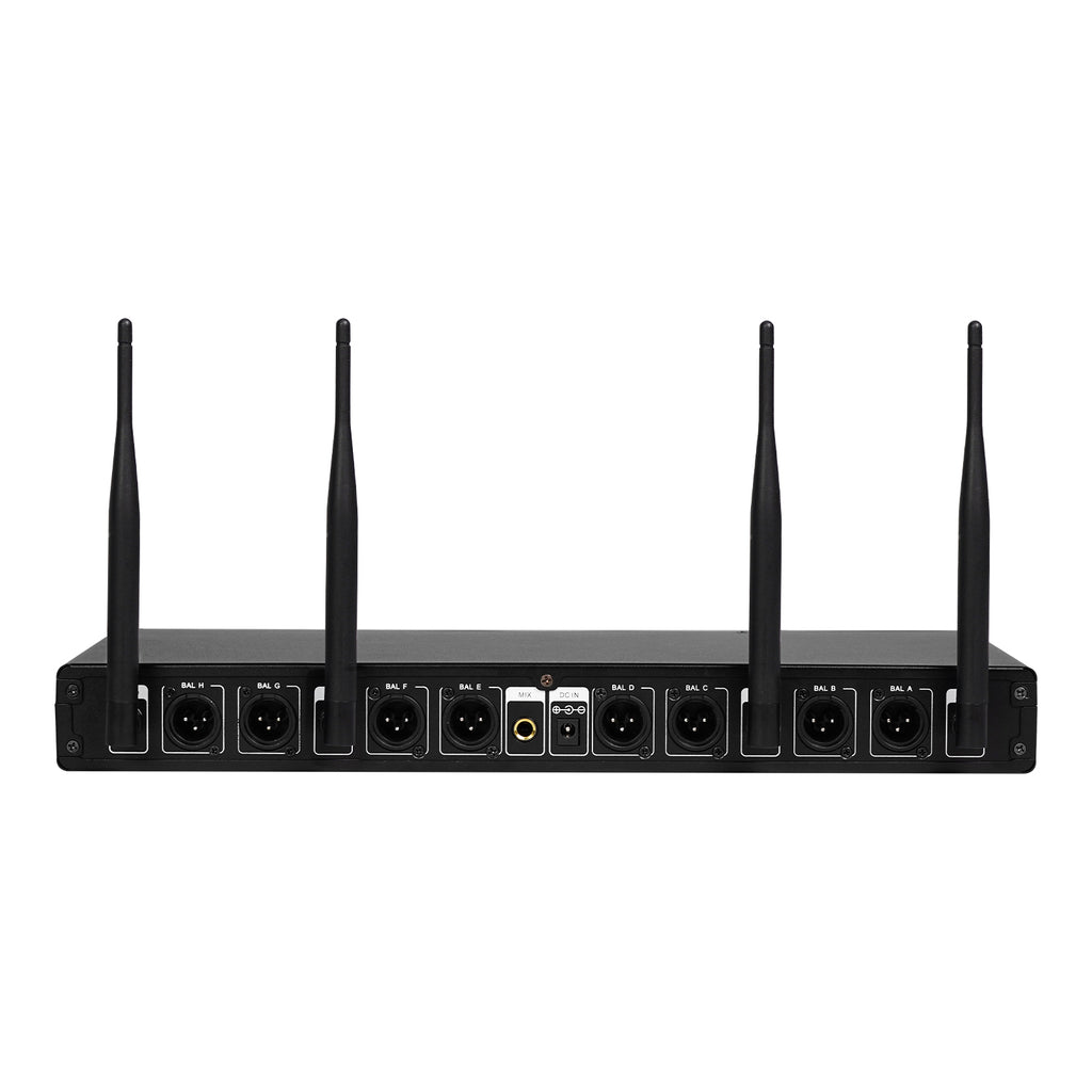 MWM-81F | 8-Channel UHF Digital Wireless Microphone System
