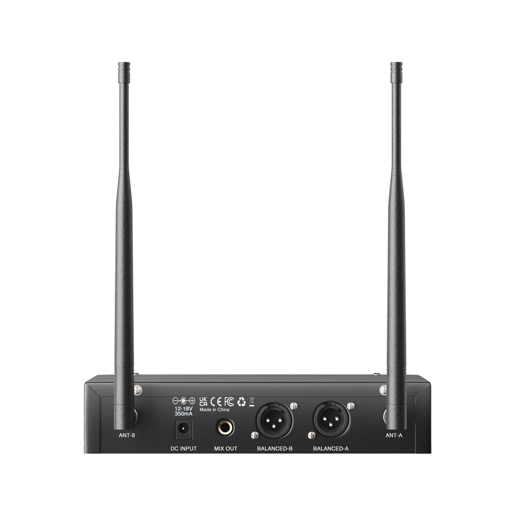 MWU-20-2H | Dual-Channel Wireless Microphone System w/ Auto Scan