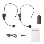 MWL-2 | Dual UHF Wireless Headset Microphone System w/ Auto Scan
