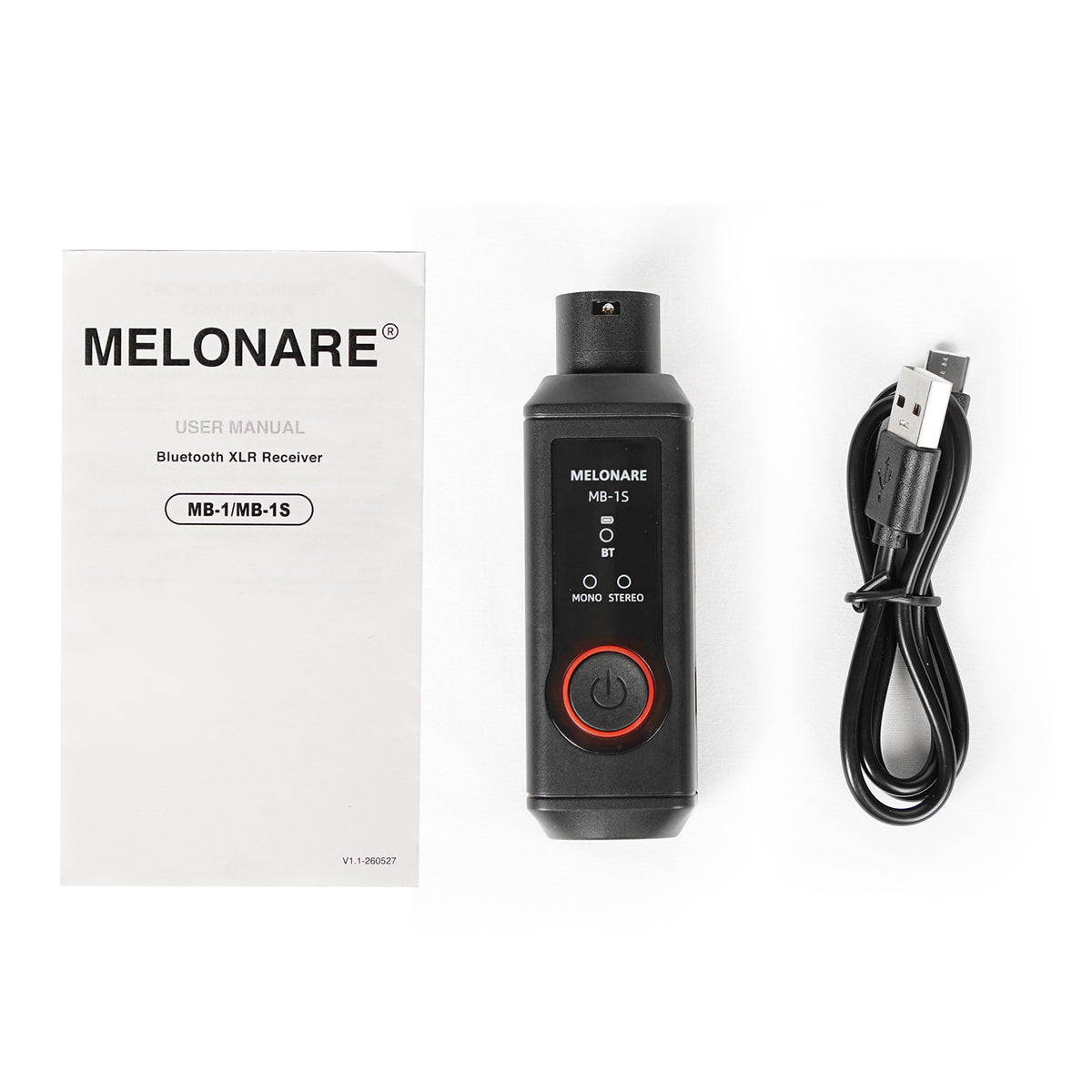 MB-1S | 15H BT 5.3 Wireless XLR Bluetooth Receiver
