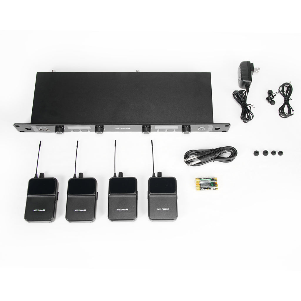 SD-1D| Stereo/Mono Wireless In-Ear Monitor System w/ 4 Receivers