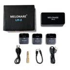 LM-2 | Portable Wireless Lavalier Microphone w/ AI Noise Reduction
